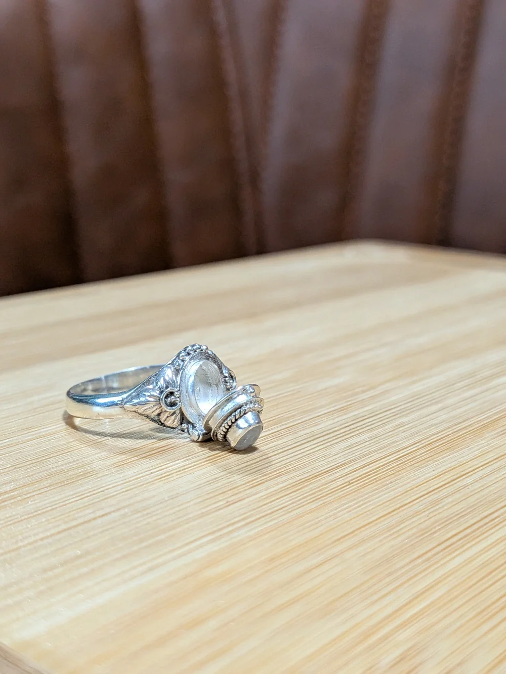 Sterling Silver Moonstone Oval Ring - Silver